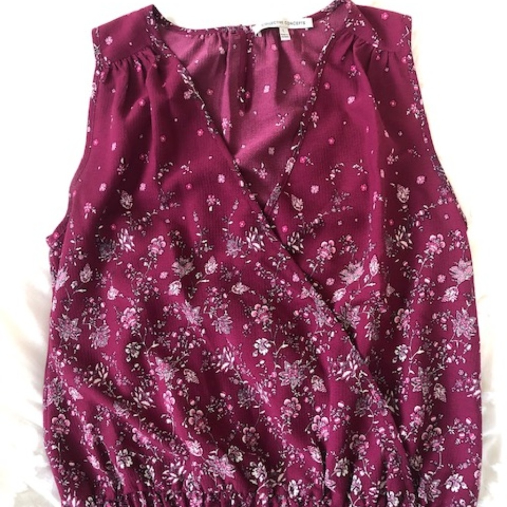 Collective Concepts Marie Wrap Front Smock Top